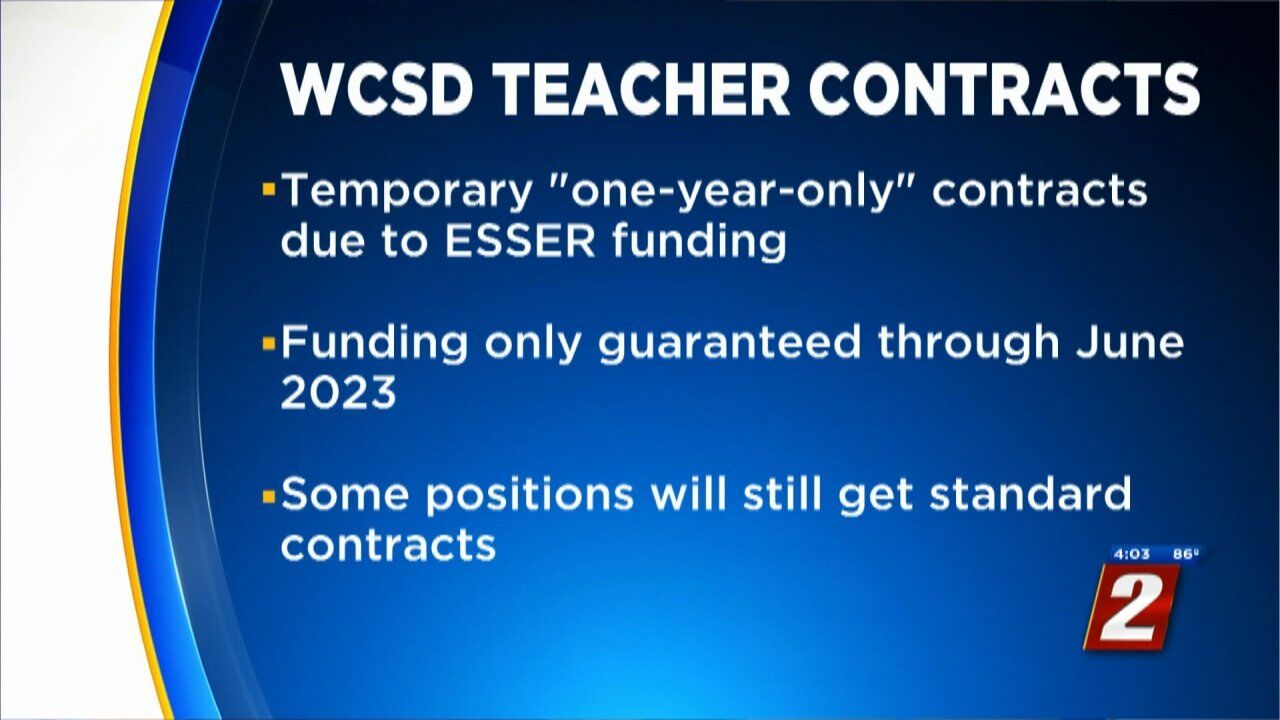 WCSD Temporarily Offering Only One-Year Teacher Contracts